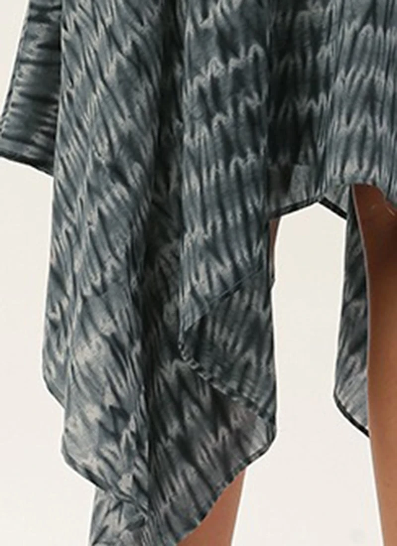 Grey N Black Muslin Handkerchief Style Dress After Six Wear 8 Grey N Black Muslin Handkerchief Style Dress After Six Wear - Image 8