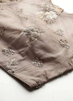 Grey Net Embroidered Blouse Festive Wear 12 Grey Net Embroidered Blouse Festive Wear -Indo Clothing Shop Grey Net Embroidered Blouse BLBS02305199 rrc1