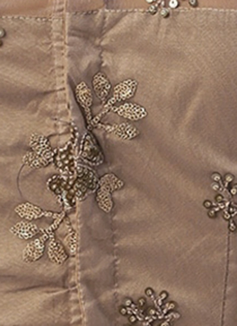Grey Net Embroidered Blouse Festive Wear 7 Grey Net Embroidered Blouse Festive Wear - Image 7