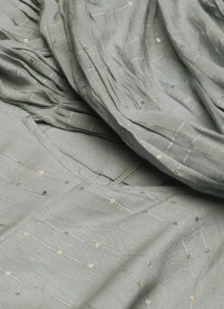 Grey Nylon Sequins Embroidered Jumpsuit After Six Wear Festive Wear -Indo Clothing Shop Grey Nylon Sequins Embroidered Jumpsuit DRBS02212507 rrc3