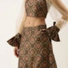 Skirt From Grey Printed Art Silk Sets And Suits After Six Wear
