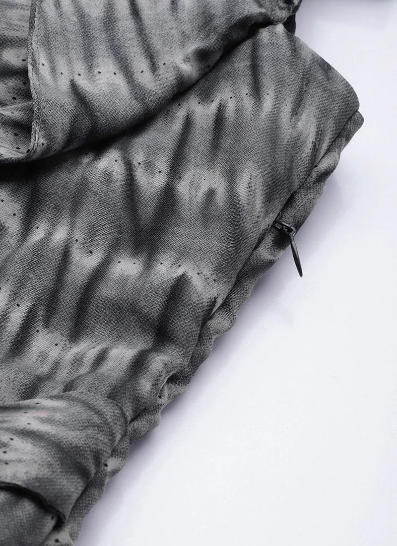 Grey Rayon Printed Boat Neck Dress After Six Wear 7 Grey Rayon Printed Boat Neck Dress After Six Wear - Image 7