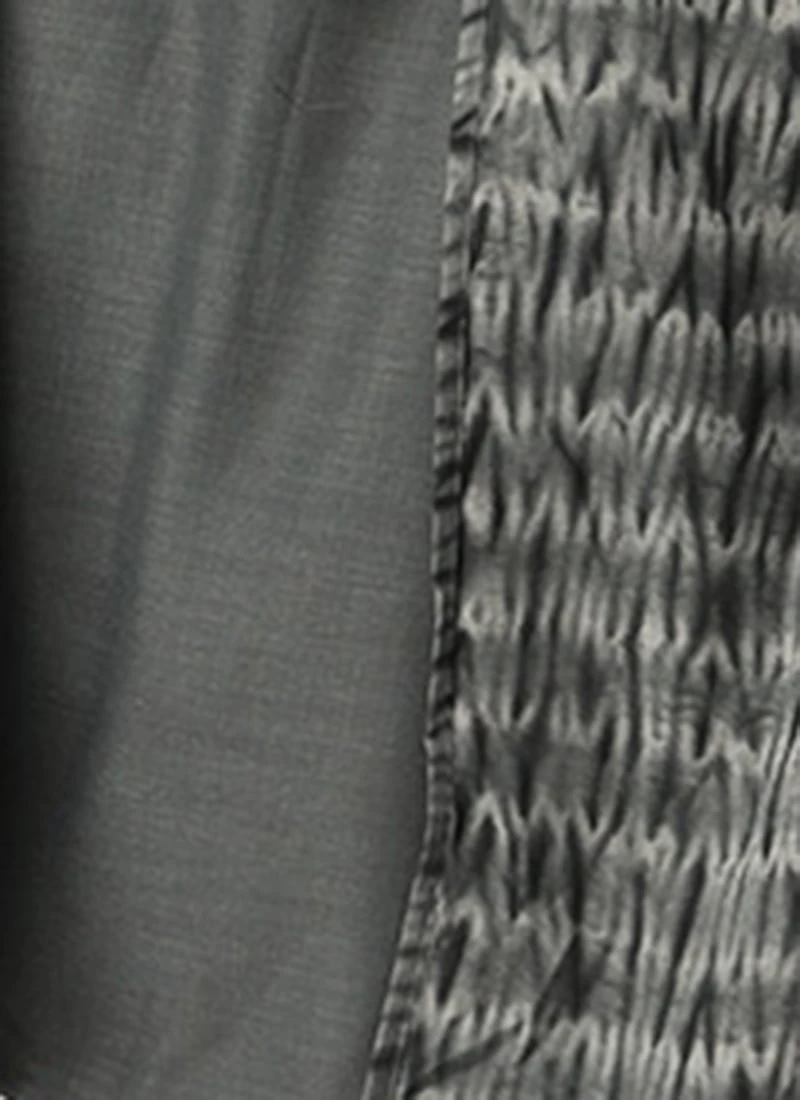 Grey Rayon Printed Boat Neck Dress After Six Wear 8 Grey Rayon Printed Boat Neck Dress After Six Wear - Image 8