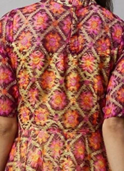 Knee Length Multiclolored Fit N Flared Dress Party Wear 13 Knee Length Multiclolored Fit N Flared Dress Party Wear -Indo Clothing Shop Knee Length Multiclolored Fit N Flared Dress DRBS02006240 rrc2