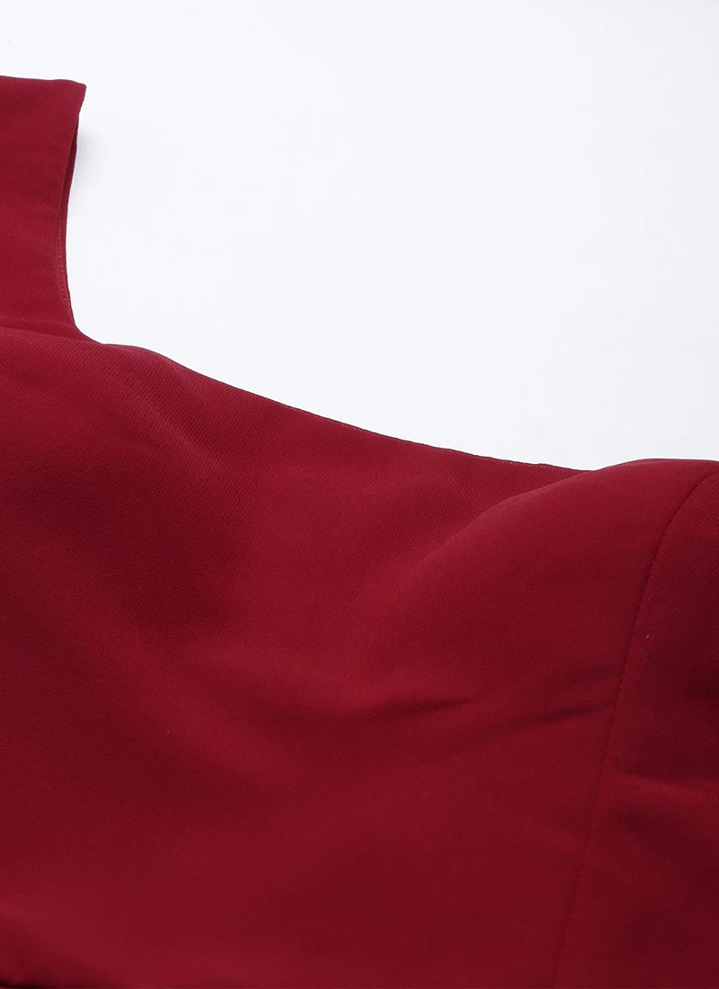 Beige Net N Maroon Jacket Style Gown Festive Wear 5 Beige Net N Maroon Jacket Style Gown Festive Wear - Image 5