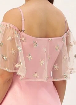 Light Beige Embroidered Net N Pink Satin Dress Party Wear 13 Light Beige Embroidered Net N Pink Satin Dress Party Wear -Indo Clothing Shop Light Beige Embroidered Net N Pink Satin Dress DRBS02302457 rrc2