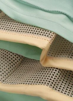 Light Blue Embroidered N Green Layered Gown Wedding Wear -Indo Clothing Shop Light Blue Embroidered N Green Layered Gown IWBS02211173 rrc3