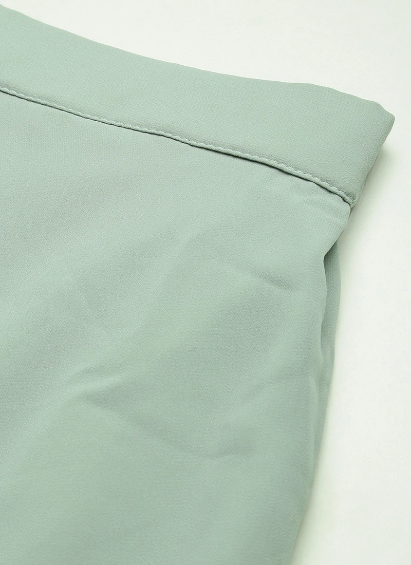 Skirt From Light Peach N Green Embroidered Crop Top N Skirt After Six Wear 7 Skirt From Light Peach N Green Embroidered Crop Top N Skirt After Six Wear - Image 7