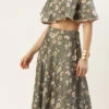 Skirt From Mahendi Green Digital Printed Co Ords Set After Six Wear