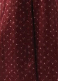 Bottom From Maroon Art Silk Printed Co Ords Set After Six Wear -Indo Clothing Shop Maroon Art Silk Printed Co Ords Set IWBS02302301 rrc4