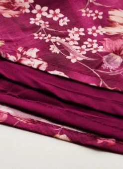 Skirt From Maroon Art Silk Printed Skirt Set After Six Wear -Indo Clothing Shop Maroon Art Silk Printed Skirt Set IWBS02302382 rrc4