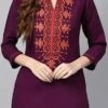Maroon Cotton Kurta Palazzo Set After Six Wear