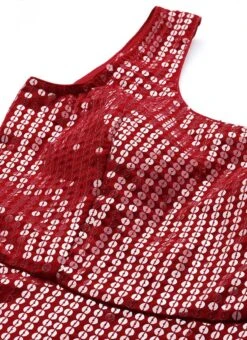 Bottom From Maroon Embroidered Top N Palazzo Set After Six Wear -Indo Clothing Shop Maroon Embroidered Top N Palazzo Set IWBS02303875 rrc1