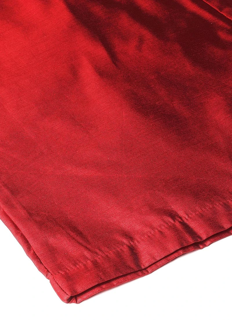 Maroon Printed Kurta Set Festive Wear 8 Maroon Printed Kurta Set Festive Wear - Image 8