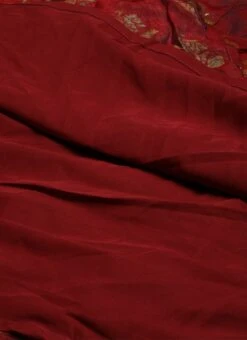 Maroon Printed One Shoulder Dress Party Wear After Six Wear -Indo Clothing Shop Maroon Printed One Shoulder Dress DRBS02205963 rrc3