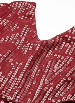 Maroon Sequins Embroidered Georgette With Keyhole Wedding Wear -Indo Clothing Shop Maroon Sequins Embroidered Georgette With Keyhole IWBS02304996 rrc1