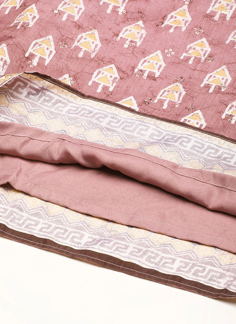 Mauve Art Silk Digital Printed Jumpsuits After Six Wear 8 Mauve Art Silk Digital Printed Jumpsuits After Six Wear - Image 8