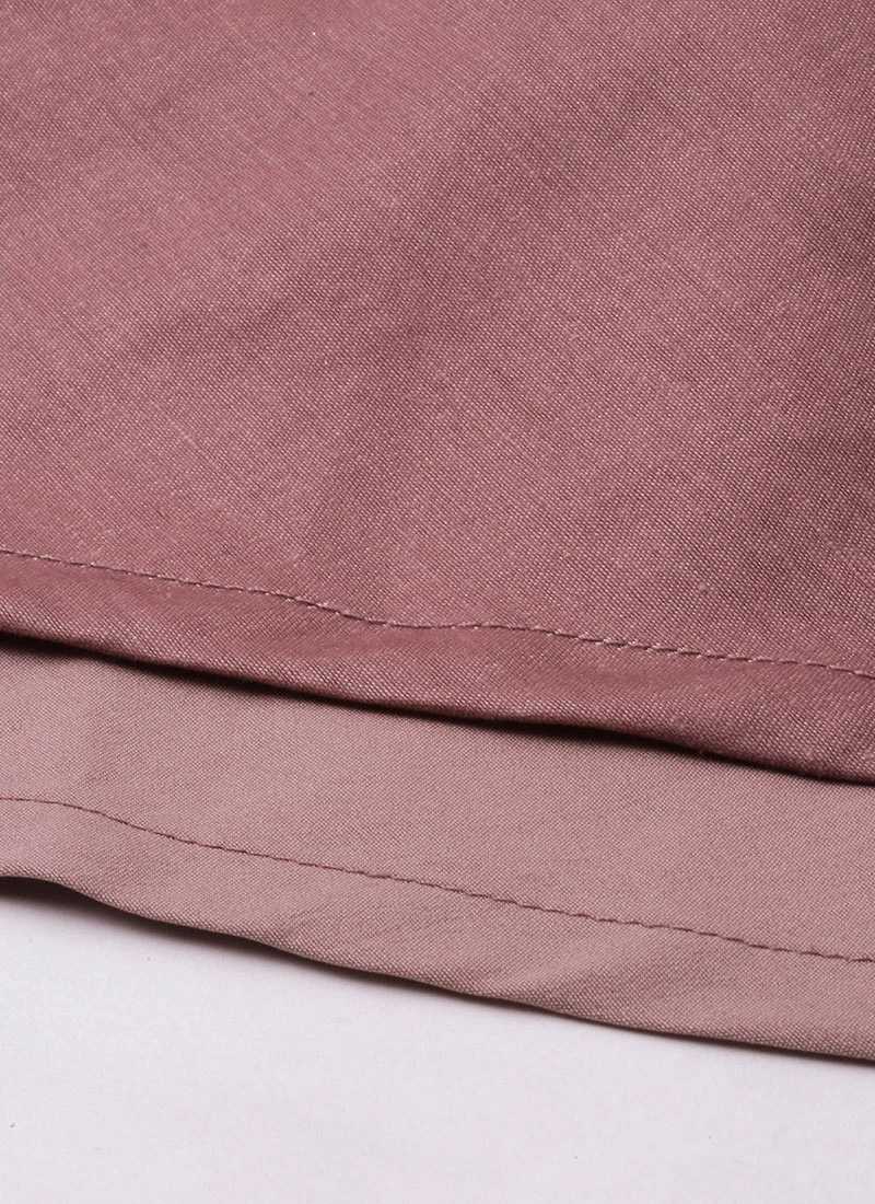 Mauve Embroidered Net Cape Style Gown Party Wear 7 Mauve Embroidered Net Cape Style Gown Party Wear - Image 7