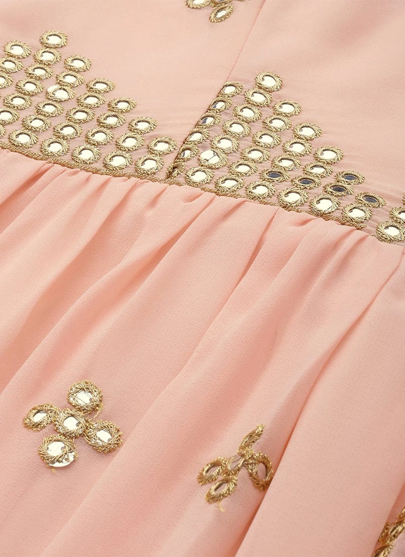 Mauve Embroidered Strap Neck Dress After Six Wear 7 Mauve Embroidered Strap Neck Dress After Six Wear - Image 7