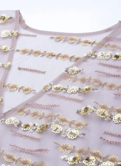 Mauve Net Embroidered Kaftan Style Gown Party Wear -Indo Clothing Shop Mauve Net Embroidered Kaftan Style Gown IWBS02205988 rrc1