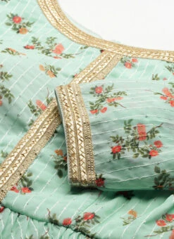 Bottom From Mint Green Digital Printed Embroidered Co Ords Set After Six Wear -Indo Clothing Shop Mint Green Digital Printed Embroidered Co Ords Set IWBS02211226 rrc1