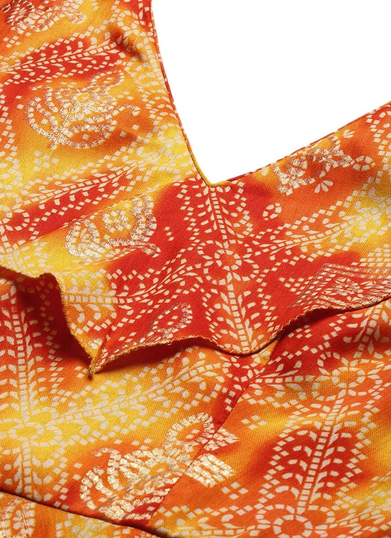 MultiColored Printed Cotton Knee Length Dress After Six Wear 5 MultiColored Printed Cotton Knee Length Dress After Six Wear - Image 5