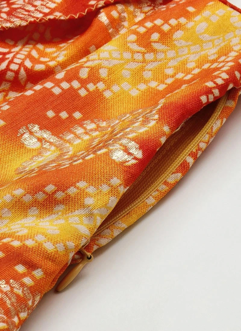 MultiColored Printed Cotton Knee Length Dress After Six Wear 7 MultiColored Printed Cotton Knee Length Dress After Six Wear - Image 7