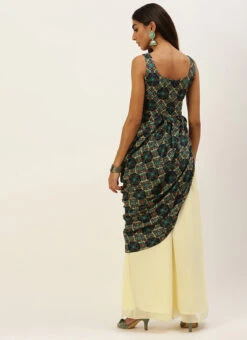 Multicolor N Off White Printed Kurta Set Festive Wear -Indo Clothing Shop Multicolor N Off White Printed Kurta Set KSBS02207335 b