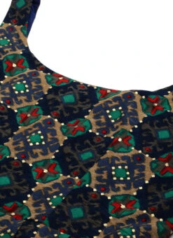 Multicolor N Off White Printed Kurta Set Festive Wear -Indo Clothing Shop Multicolor N Off White Printed Kurta Set KSBS02207335 rrc1