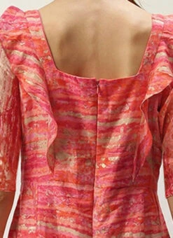 Multicolored Art Silk Ruffles Style Jumpsuit After Six Wear 12 Multicolored Art Silk Ruffles Style Jumpsuit After Six Wear -Indo Clothing Shop Multicolored Art Silk Ruffles Style Jumpsuit DRBS02307783 rrc2