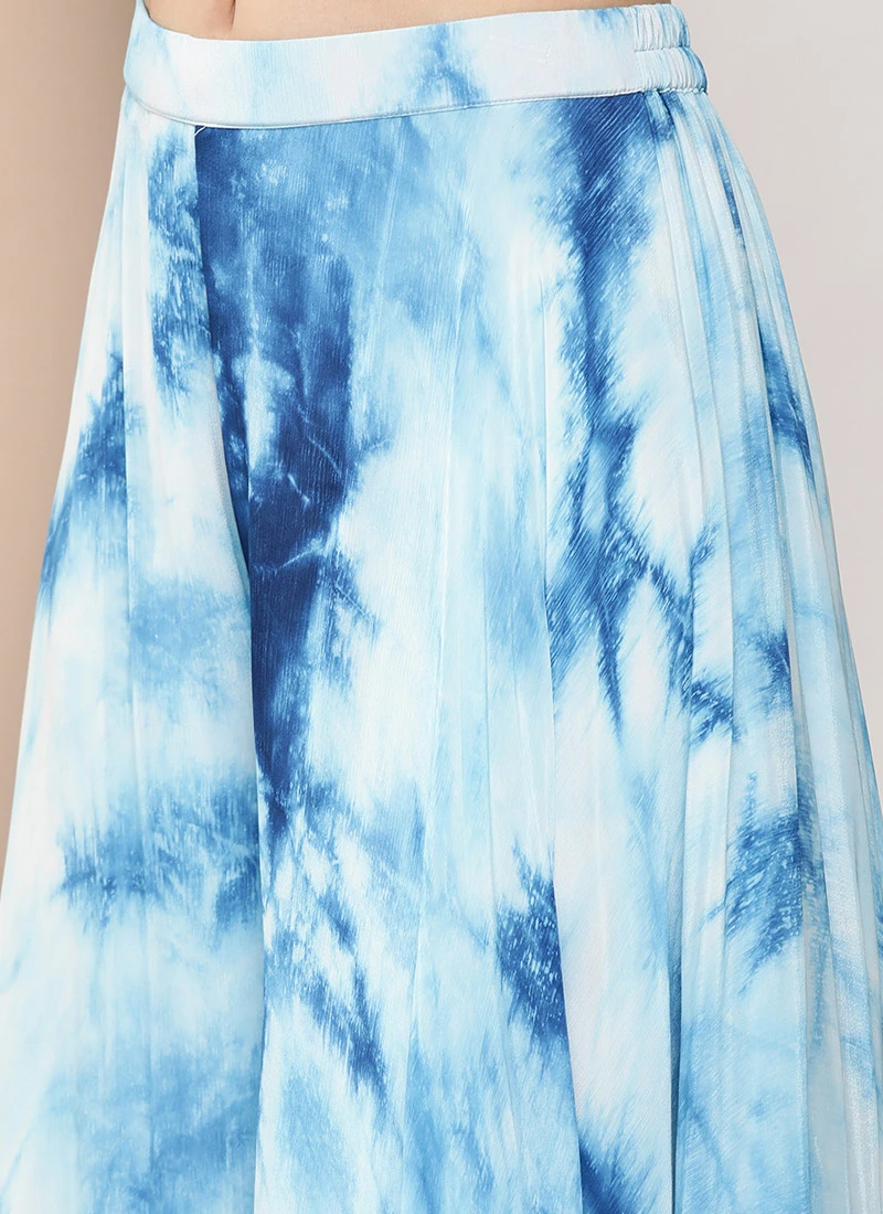 Dupatta From Multicolored Chinon Sharara Set After Six Wear 7 Dupatta From Multicolored Chinon Sharara Set After Six Wear - Image 7