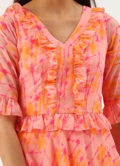 Multicolored Digital Print Georgette Gown Festive Wear -Indo Clothing Shop Multicolored Digital Print Georgette Gown DRBS02206241 rrc1