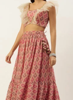 Skirt From Multicolored Digital Printed Co Ords Set After Six Wear