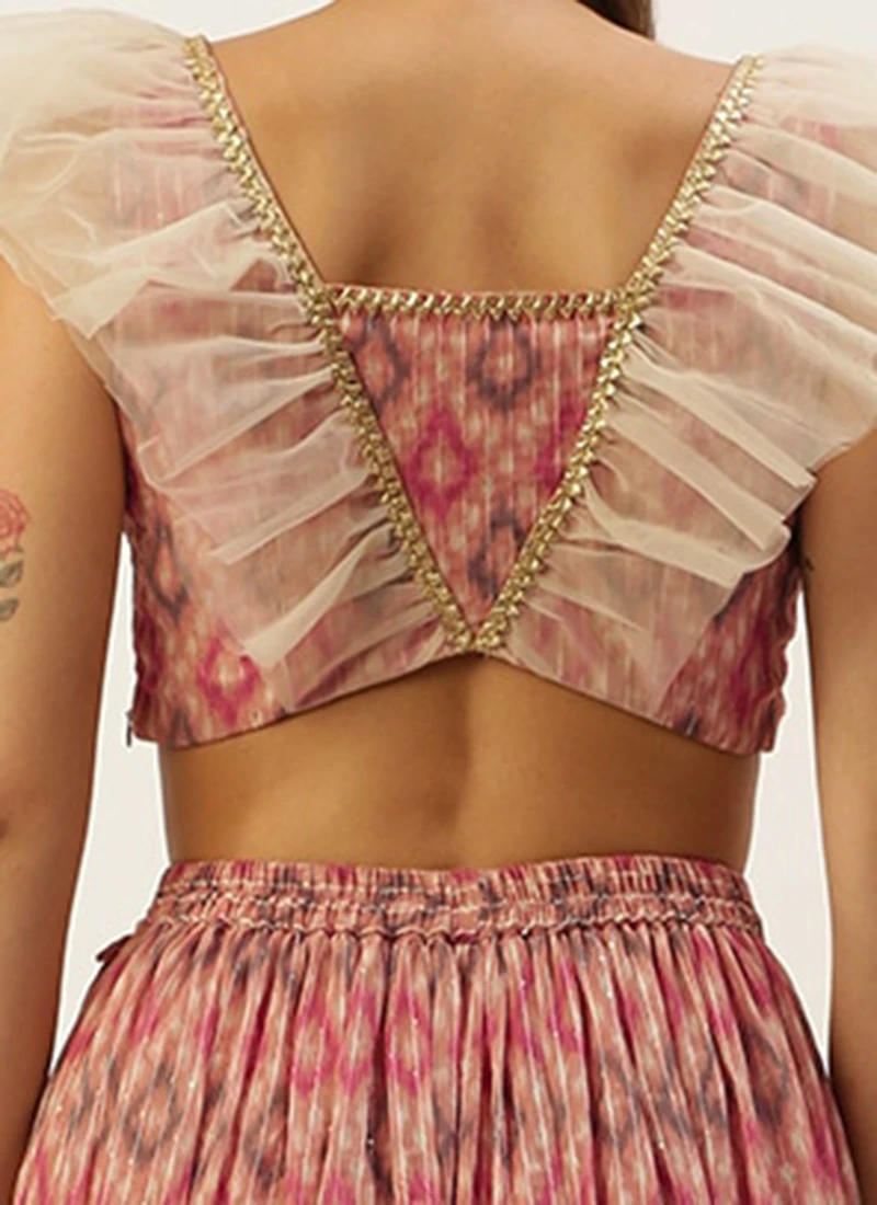 Skirt From Multicolored Digital Printed Co Ords Set After Six Wear 7 Skirt From Multicolored Digital Printed Co Ords Set After Six Wear - Image 7