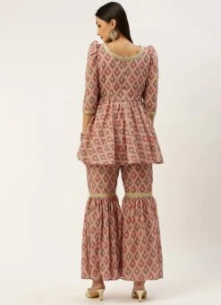 Bottom From Multicolored Digital Printed Georgette Co Ords Set After Six Wear -Indo Clothing Shop Multicolored Digital Printed Georgette Co Ords Set IWBS02211225 b 1