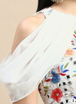 Multicolored Embroidered Blouse Wedding Wear -Indo Clothing Shop Multicolored Embroidered Blouse BLBS02303845 rrc3