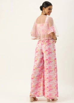 Jacket From Multicolored Georgette Co Ords Set 11 Jacket From Multicolored Georgette Co Ords Set -Indo Clothing Shop Multicolored Georgette Co Ords Set IWBS02302393 b