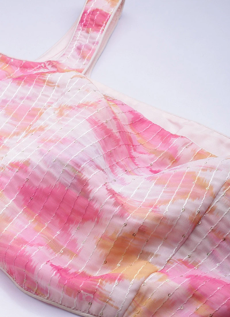 Jacket From Multicolored Georgette Co Ords Set 5 Jacket From Multicolored Georgette Co Ords Set - Image 5