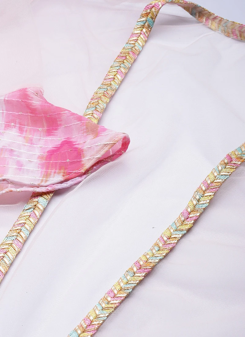 Jacket From Multicolored Georgette Co Ords Set 7 Jacket From Multicolored Georgette Co Ords Set - Image 7