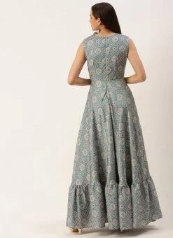 Multicolored Modal Digital Printed Dress Festive Wear After Six Wear 11 Multicolored Modal Digital Printed Dress Festive Wear After Six Wear -Indo Clothing Shop Multicolored Modal Digital printed Dress DRBS02210955 b