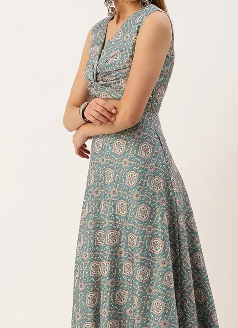 Multicolored Modal Digital Printed Dress Festive Wear After Six Wear 1 Multicolored Modal Digital Printed Dress Festive Wear After Six Wear