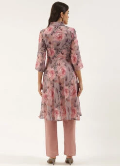 Multicolored N Mauve Kurta Set Festive Wear After Six Wear -Indo Clothing Shop Multicolored N Mauve Kurta Set KSBS02205969 b 1