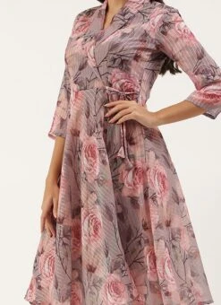 Multicolored N Mauve Kurta Set After Six Wear