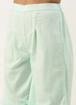 Bottom From Multicolored Organza Gharara Set After Six Wear -Indo Clothing Shop Multicolored Organza Gharara Set IWBS02210924 rrc3