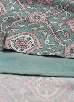 Multicolored Printed Modal Satin Pleated Dress After Six Wear -Indo Clothing Shop Multicolored Printed Modal Satin Pleated Dress DRBS02212632 rrc4