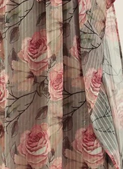 Multicolored Printed N Embroidered V Neckline Kaftan Festive Wear After Six Wear -Indo Clothing Shop Multicolored Printed N Embroidered V Neckline Kaftan DRBS02204674 rrc4