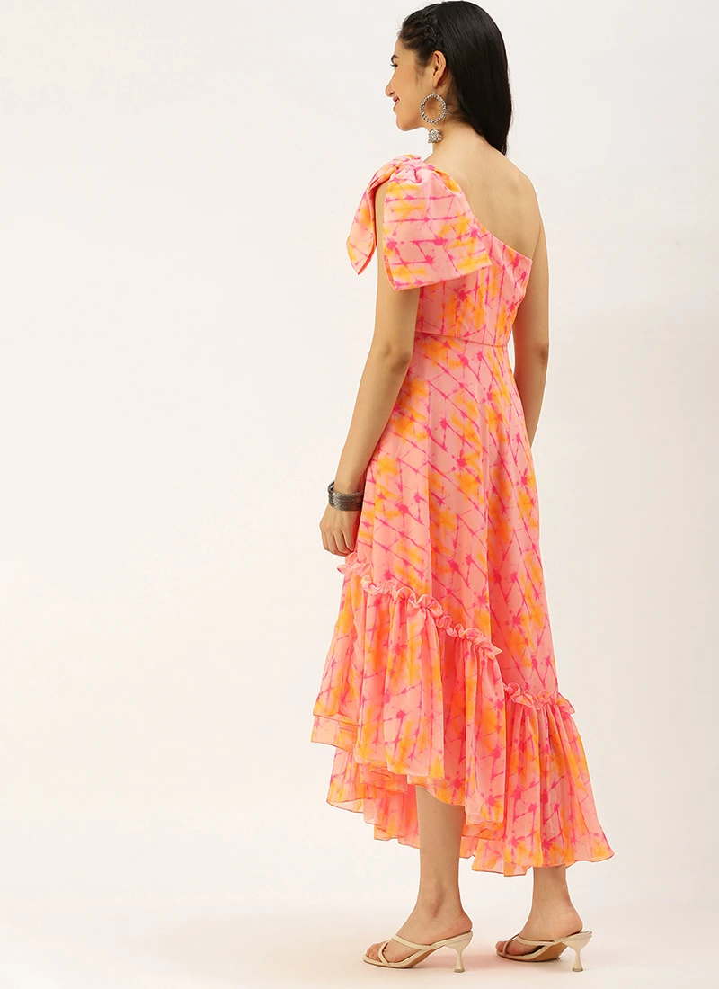 Multicoloured Digital Printed Dress After Six Wear 4 Multicoloured Digital Printed Dress After Six Wear - Image 4