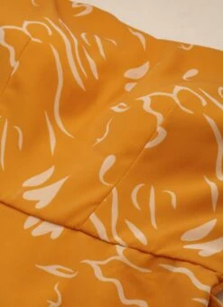 Mustard Digital Print Georgette Maxi Dress After Six Wear -Indo Clothing Shop Mustard Digital Print Georgette Maxi Dress DRBS02301953 rrc1