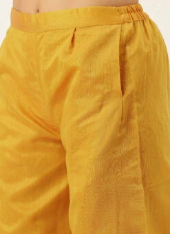 Mustard N Multicolored Embroidered Kurta Set After Six Wear -Indo Clothing Shop Mustard N Multicolored Embroidered Kurta Set KSBS02110839 rrc2