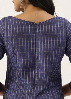 Navy Blue N Beige A Line Kurta Palazzo Set Festive Wear 14 Navy Blue N Beige A Line Kurta Palazzo Set Festive Wear -Indo Clothing Shop Navy Blue N Beige A Line Kurta Palazzo Set KSBS02101766 rrc3